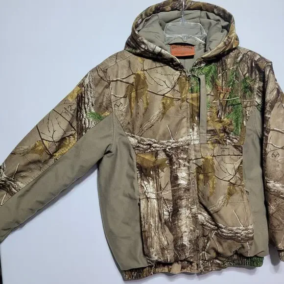 Rustic Ridge Hunting Full Zip Jacket Youth XL Camo Realtree Hooded Outdoors - Picture 7 of 15